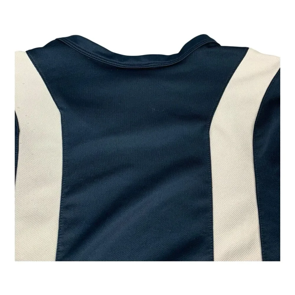 Nike Dri Fit Navy Blue w/ White Trim Tennis Athletic Shirt, Men’s Size XL